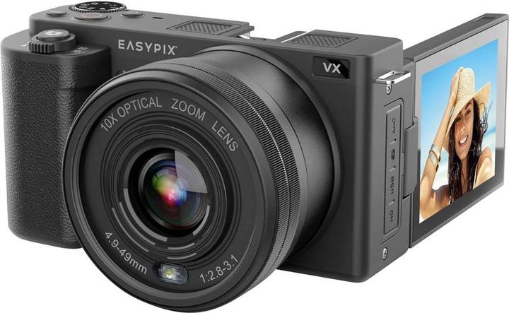Easypix PowerPro VX6430 Flip Screen La telecamera bridge intelligente con schermo ribaltabile (4.9 - 49 mm, 8 Mpx)