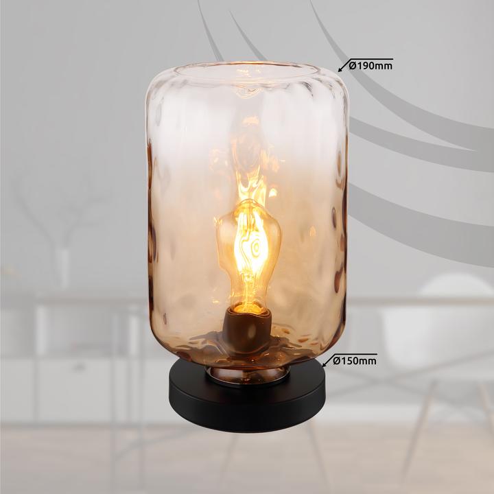 Produktbild Globo Tischleuchte Metall Schwarz Matt, 1xe27 (E27)