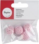 Produktbild Rayher Häkelperlen, 16mm ø, rosé, 4 Stück