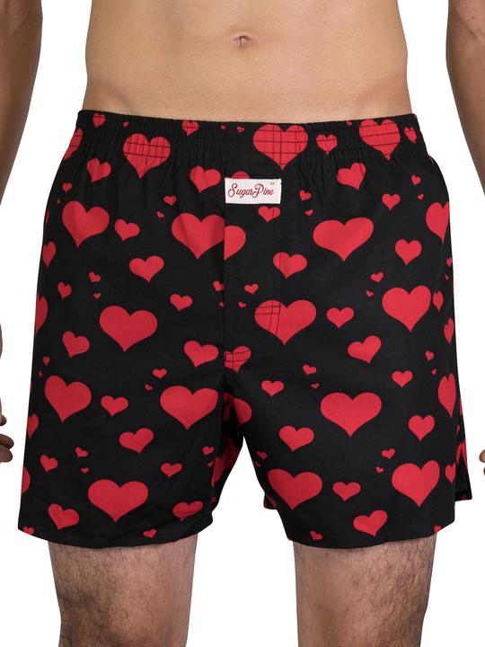 Actual product image Sugar Pine Boxer motif print mix (M, pack of 3)