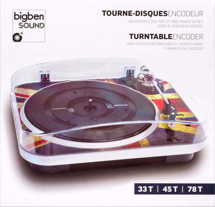 Image du produit Bigben Tourne-disques 3 vitesses (Grande-Bretagne) (Automatique)
