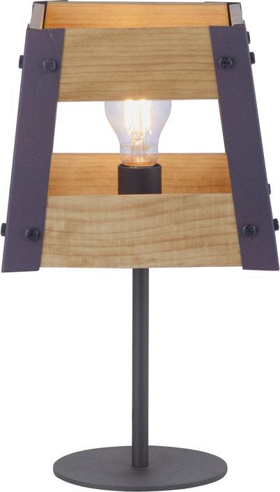 Produktbild Just Light LED Tischleuchte CRATE Holz Vintage Design mit Holz (E27)