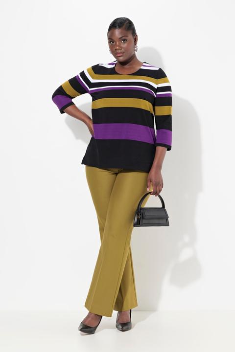 Produktbild Ulla Popken Hose Rose, gerades Bein, Komfortbund, Stretch (42)