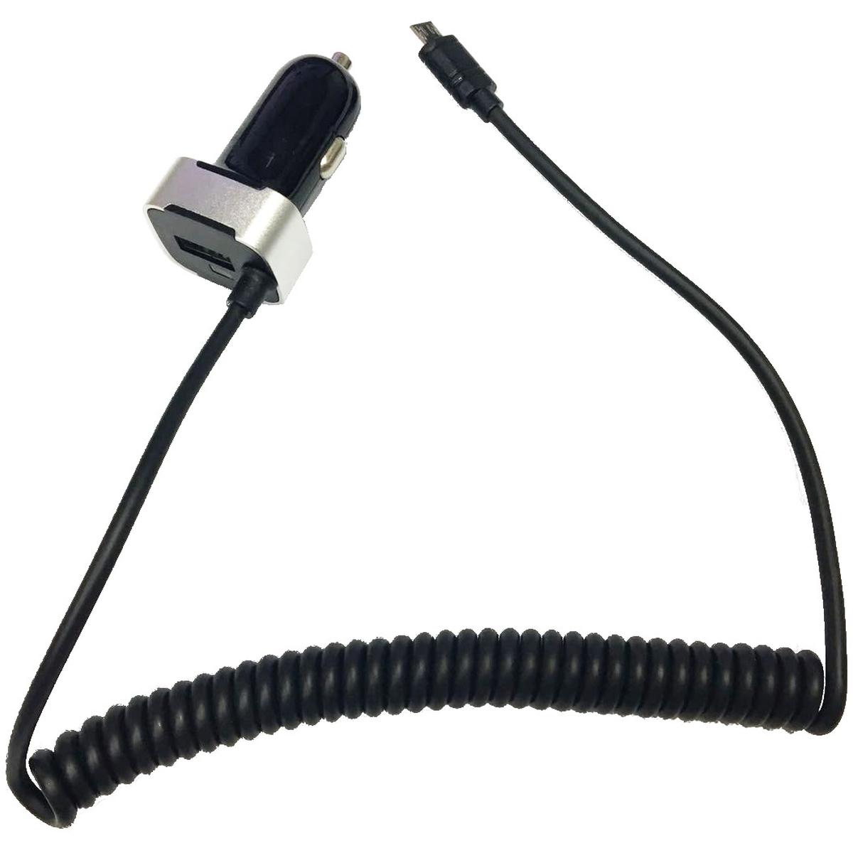 Felixx Caricatore da auto Porta USB aggiuntiva Micro-USB, Adattatore per auto, Nero