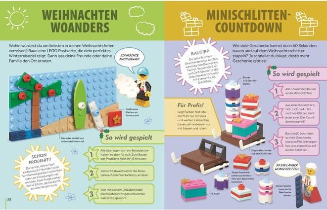 Actual product image LEGO® Weihnachten Das Spielebuch (German, Tori Kosara, 2024)