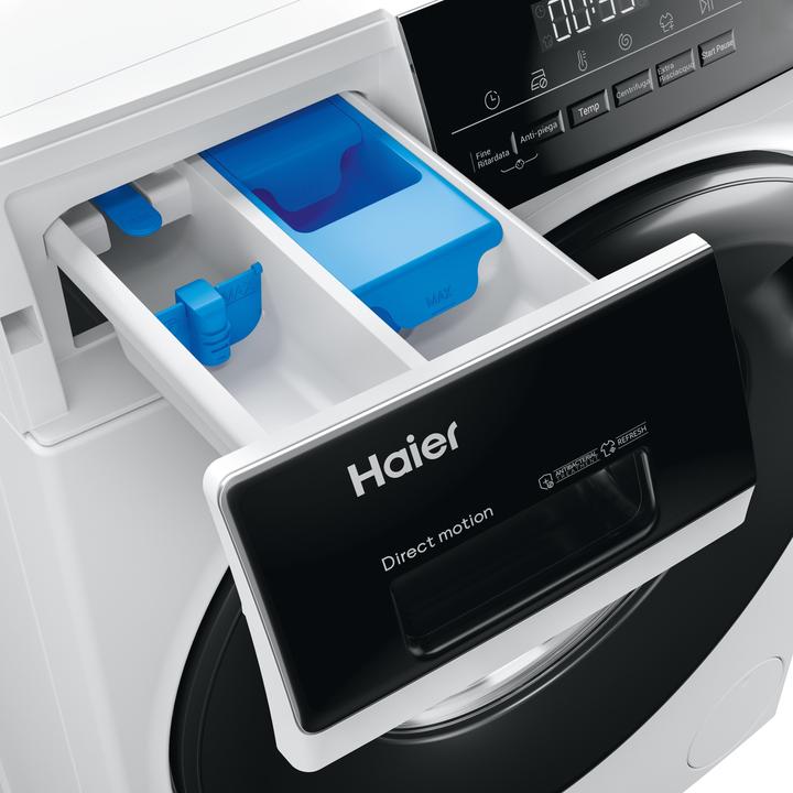 Actual product image Haier I-Pro Series 3 HW90-B14939S8 front loading washing machine 9 kg 1400 rpm A White (9 kg, Left)