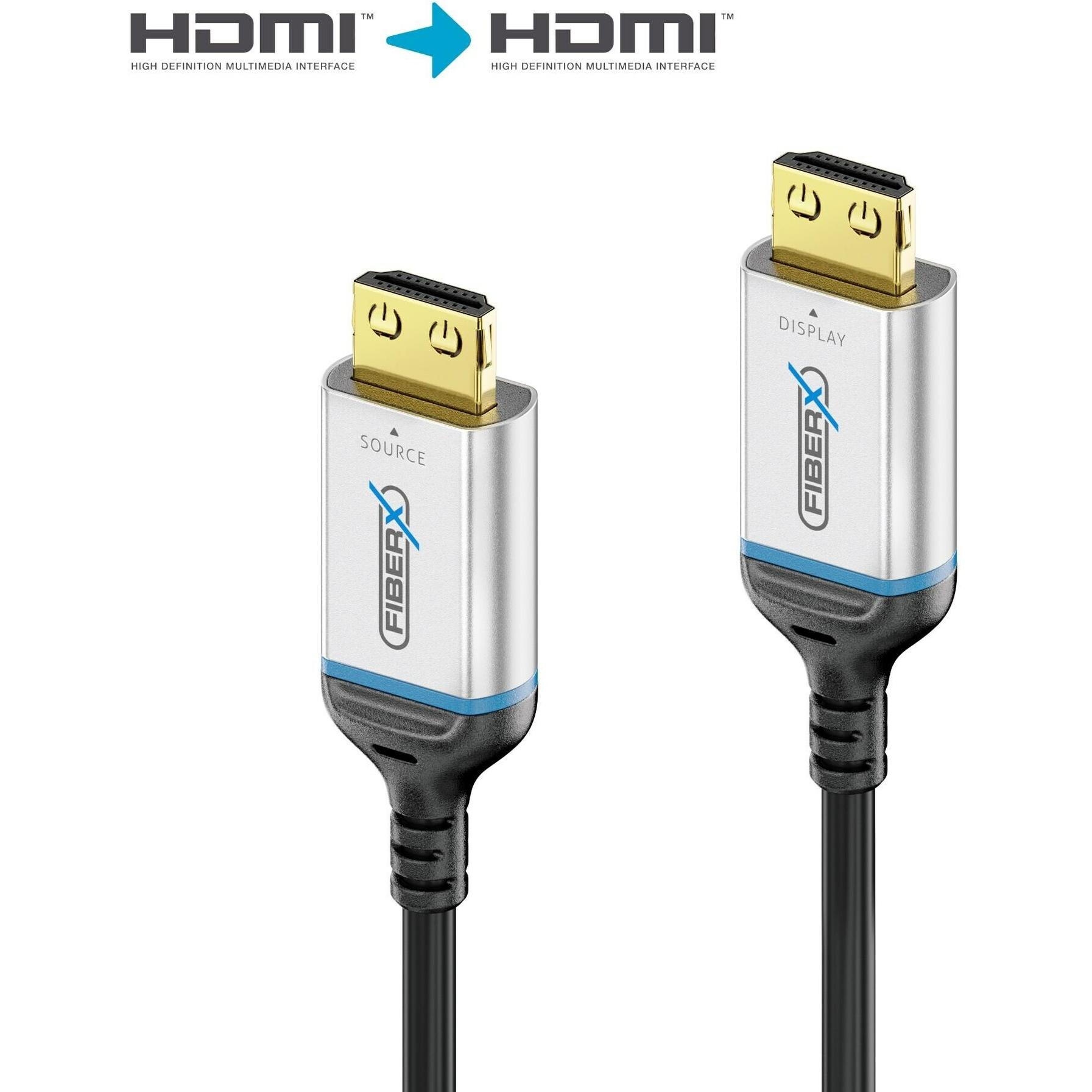 FiberX HDMI (Typ A) — HDMI (Typ A) (5 m, HDMI), Video Kabel