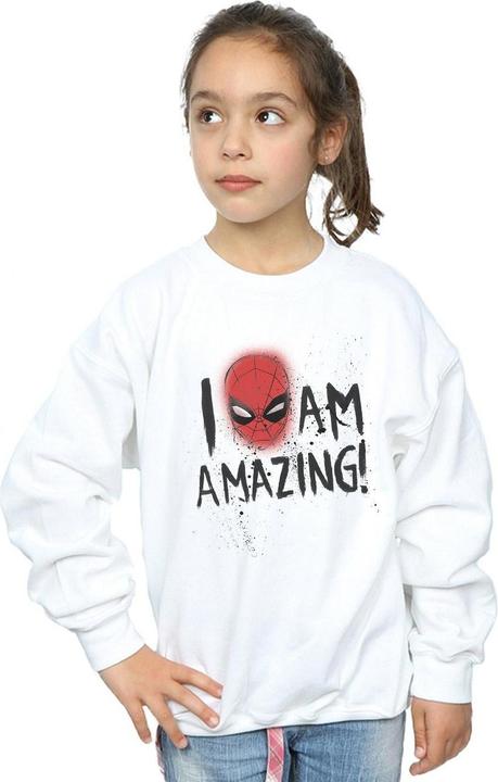 Produktbild SpiderMan I Am Amazing Sweatshirt Mädchen (128)