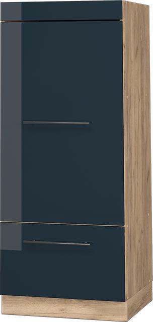 Dunkelblau hochglanz, Goldkraft Eiche