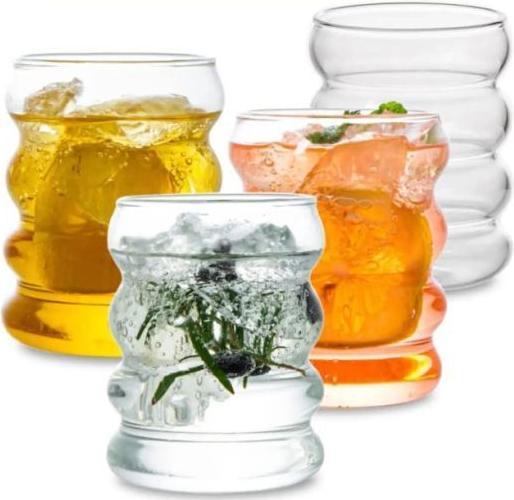 Immagine prodotto MU Classic Bicchieri retrò con cannuccia (0.30 l, 4x)