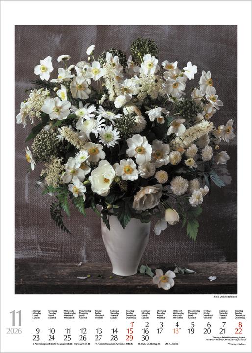 Produktbild Blumensträusse 2026 (30 x 42 cm)