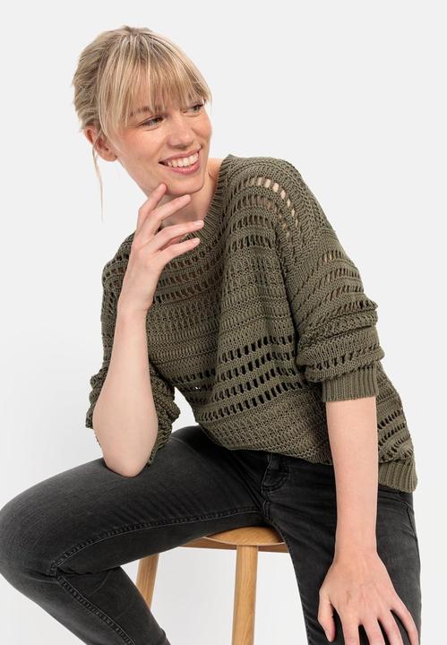 Produktbild Camel Active Pullover mit Lochstrickmuster (XS)