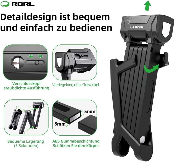 Actual product image Rbrl Folding lock (75 cm)