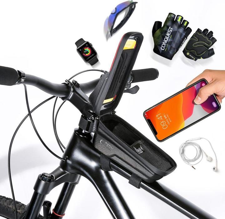 Produktbild Tech-Protect V2 bicycle bag with space for a 1l phone - black