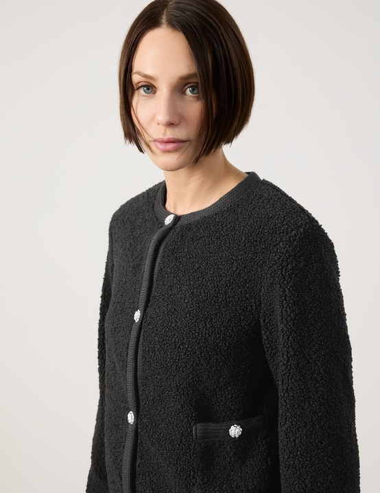 Produktbild Taifun Blazerjacke aus Teddyfell Jacke Jeans + Gewebe - 64328 (34)