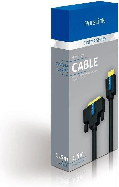 Produktbild Purelink DVI — HDMI (Typ A) (1.50 m, DVI, HDMI, 1.2)