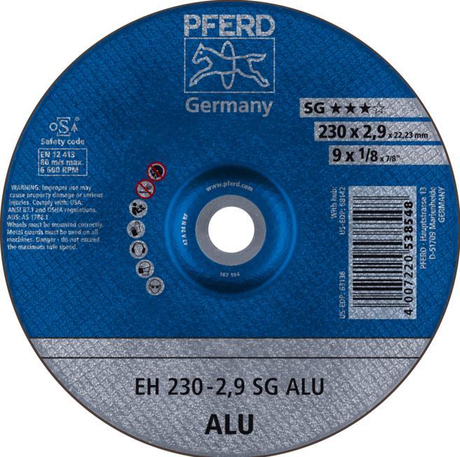 Produktbild Pferd Trennscheibe EH 230-2.9 A 24 N SG-ALU/22.23 VPE: 25