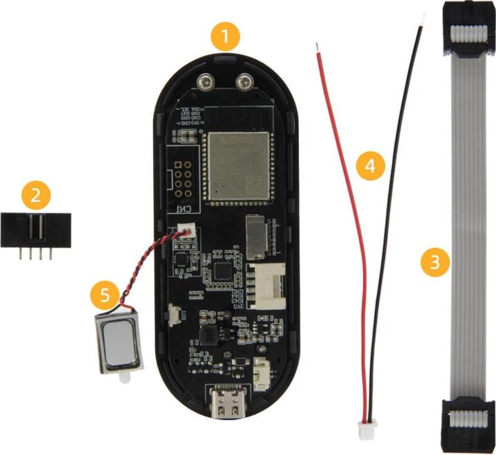 Actual product image Lilygo T-Embed Black ESP32-S3 with encoder and display