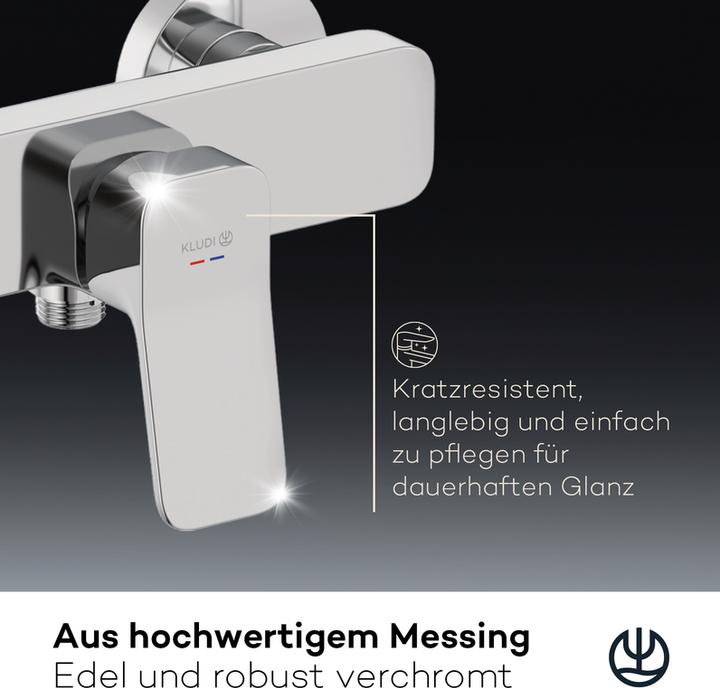 Produktbild Kludi X3 Duscharmatur Aufputz, Brause-Einhandmischer