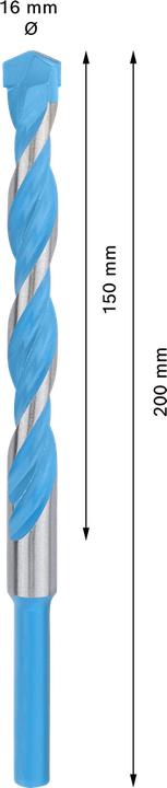 Produktbild Bosch Professional Zubehör EXPERT CYL-9 MultiConstruction Bohrer, 16 x 150 x 200 mm (16 Millimeter)