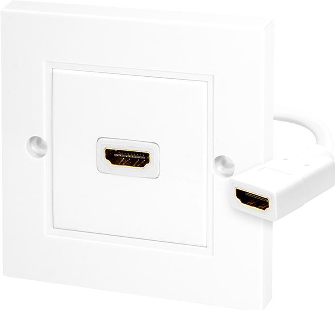 Produktbild LogiLink AV HDMI-Adapter – HDMI-Baltas (AH0014) (0.18 m, HDMI)