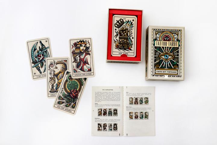 Actual product image Card game Tattoo Tarot - ink with depth