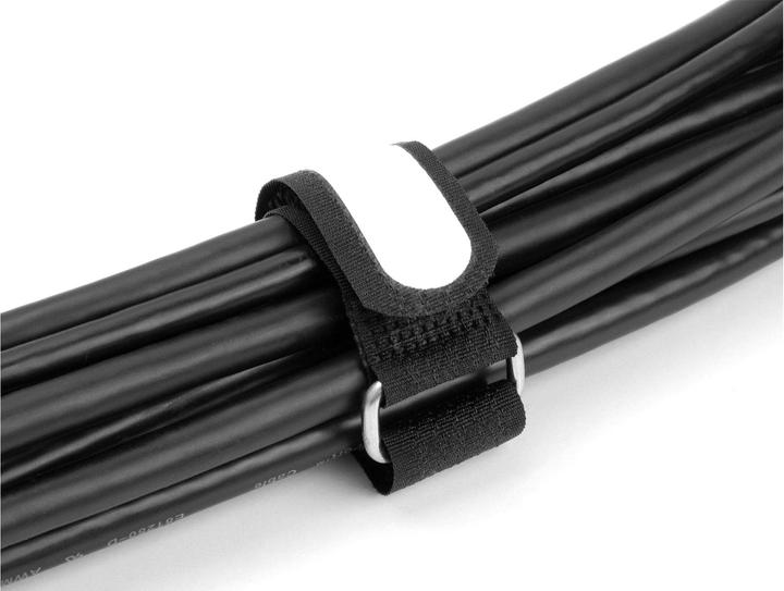 Image du produit Delock Colliers de serrage Velcro Noir 127 mm x 20 mm 5 pièces (Serre-câbles velcro, 127 mm, 5 pcs)