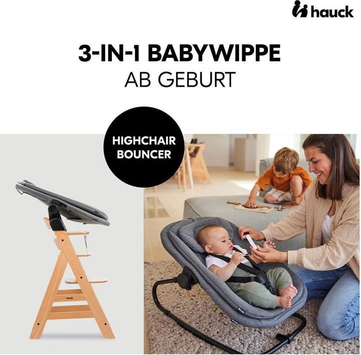 Actual product image Hauck Hochstühle Beta Plus Natural 5-tlg. Newbornset - Hochstuhl (Stair high chair)