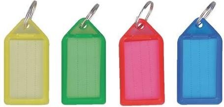 Actual product image Office Depot Key fob Assorted colours 50 pieces