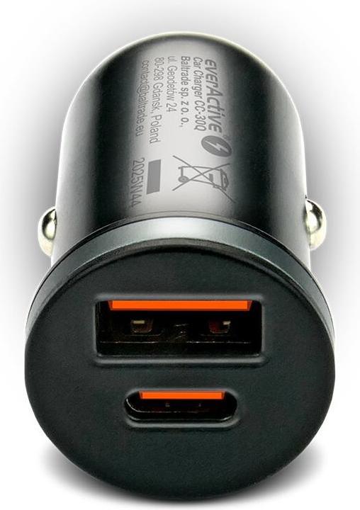 Produktbild Everactive Autoladegerät 35W 1xUSB 1xUSB-C
