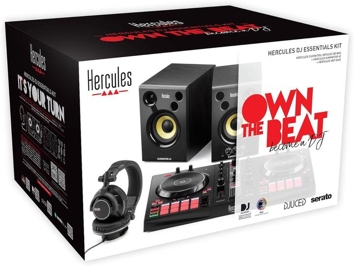 Image du produit Hercules Contrôleur de mixage DJ Essentials Kit retail