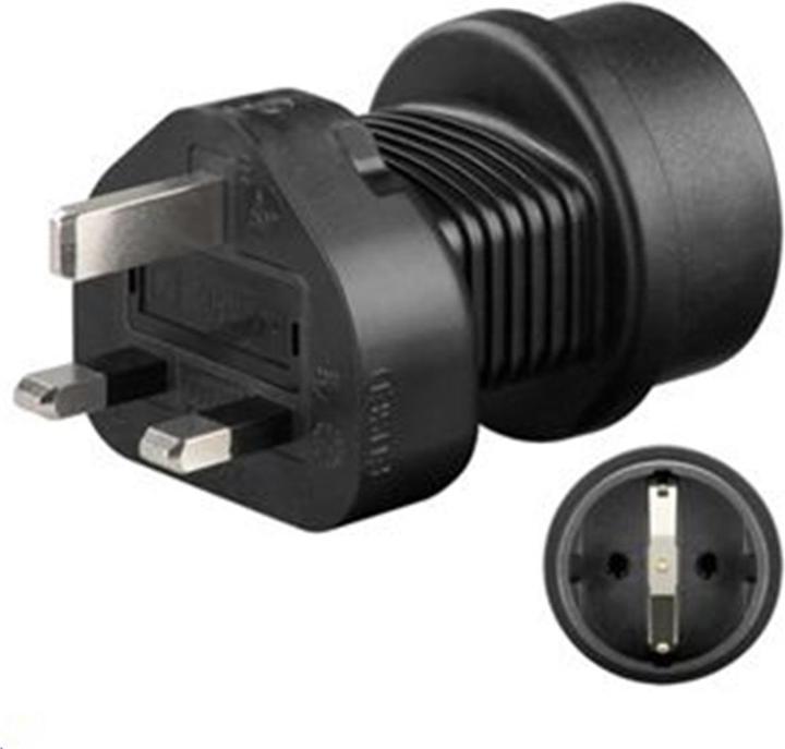 Actual product image MicroConnect Universal adapter UK/Schuko (Type F, BS 1363, CEE 7/7)