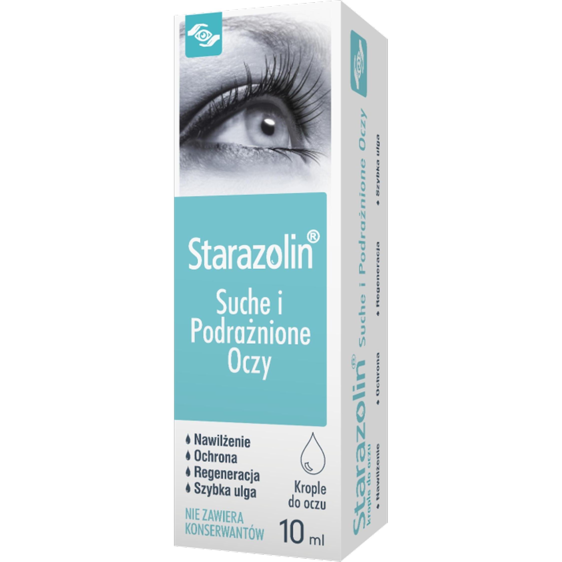 Polpharma, Cura degli occhi, STARAZOLIN Suche i podrażnione oczy krople do oczu 10ml
