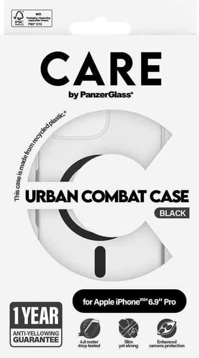 Image du produit PanzerGlass CARE Flagship Case Urban Combat w. Noir MagSafe iPhone '24 6.9" Pro (Apple iPhone 16 Pro Max)