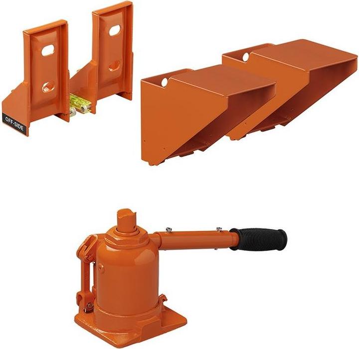 Immagine prodotto ProPlus Cric idraulico KoJack per caravan con livella a bolla d'aria per doppio asse