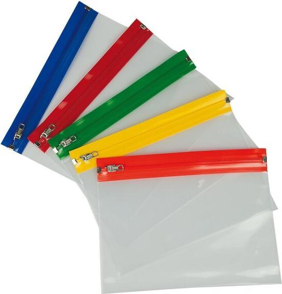 Produktbild Rumold Gleitverschlussbeutel, DIN A6, PE, farbige Zip-Leiste, Beutel farblos, 15 Stück (A6, 15x)