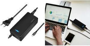Productafbeelding LogiLink USB-C-bureaulader voor 2 apparaten, 1x USB-C PD & USB-A, 112 W (112 W, 1 portie)