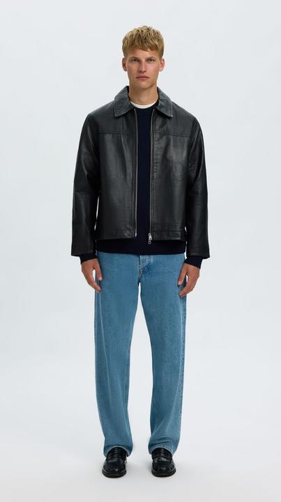 Actual product image Selected Slhtray Brushed Knit Relaxed Crew Noos (M)