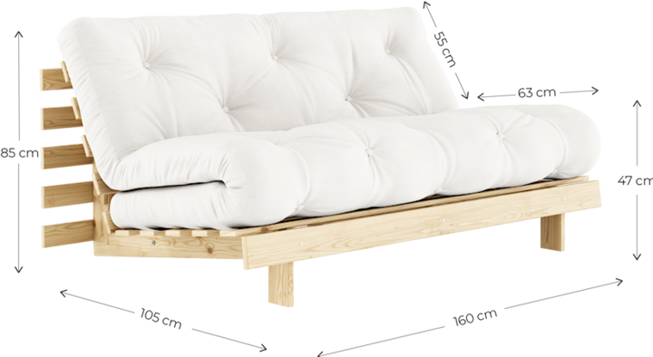 Image du produit Karup Design ROOTS 160 (Canapé-lit)