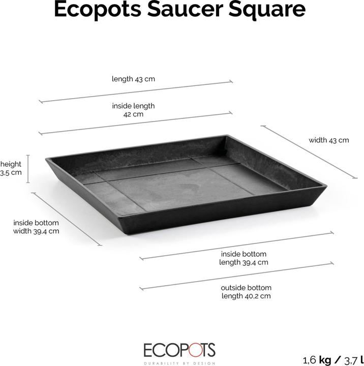 Produktbild Ecopots Saucer Rotterdam