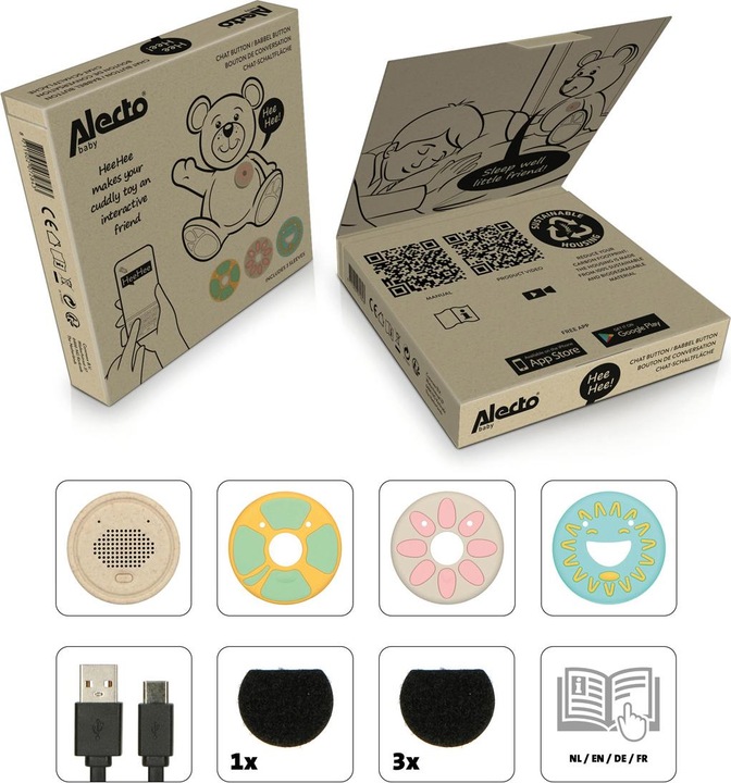 Immagine prodotto Alecto Monitor per bambini (Audio del baby monitor, 300 m)