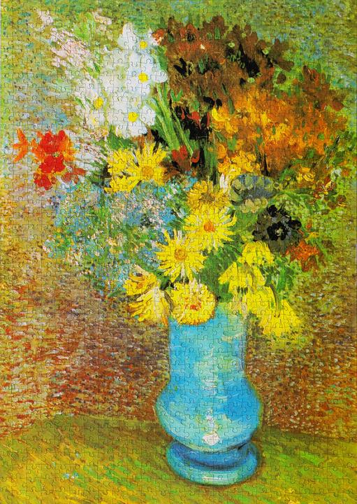 Immagine prodotto Enjoy Puzzle ENJOY-1158 - Vincent Van Gogh: Vaso con margherite e anemoni, puzzle, 1000 pezzi (1000 pezzi)