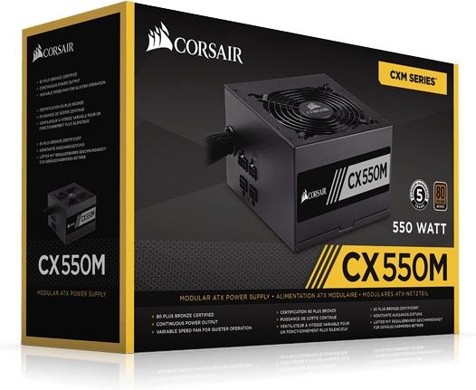 Produktbild Corsair Cx550m (550 W)
