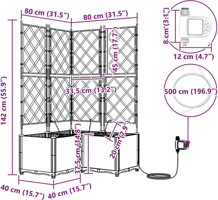 Produktbild vidaXL Garten-Pflanzgefäss