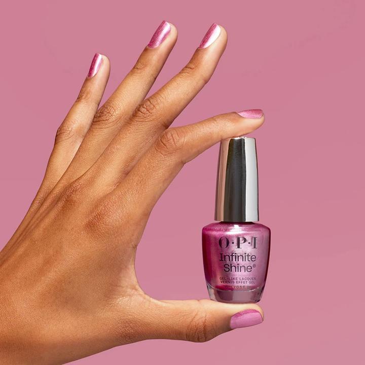 Image du produit OPI Metallic Mega Mix - Infinite Shine Lip Pink Battle (0,5 Fl Oz, Vernis à ongles effet gel)