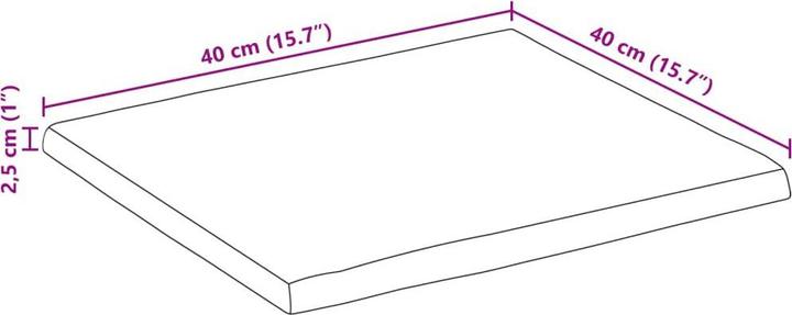 Produktbild VidaXL Pfarrkirchen (40 x 40 x 2,5 cm)