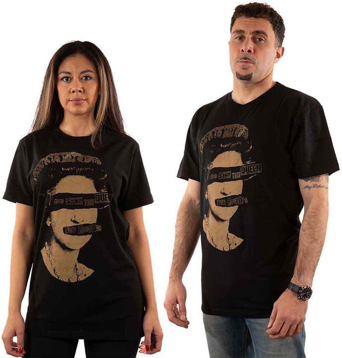 Sex Pistols T Shirt God Save The Queen Diamond Official Unisex Black XL