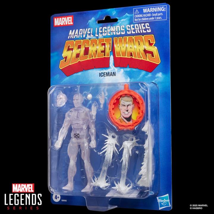 Productafbeelding Marvel Legends Series Secret Wars Ice Man, X-Men retro Marvel Comics actiefiguur om te verzamelen