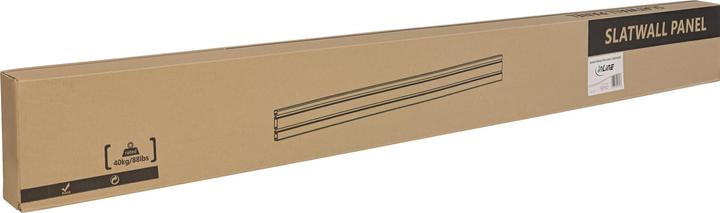 Image du produit InLine Slatwall Panel aluminium pour support mural blanc 1,2m
