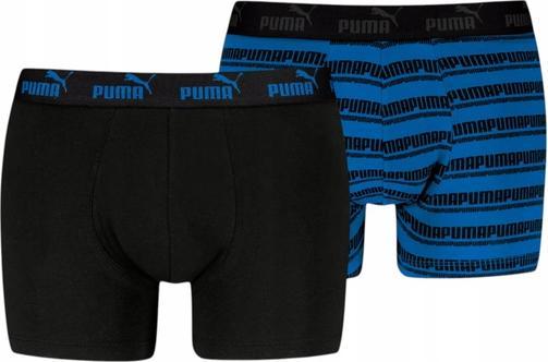 Produktbild Puma Elements Herren Gestreifte Boxershorts 2er-Pack (L, 2er Pack)